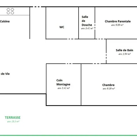 Chalune - Classe 4 Etoiles, 2 + Mae-0951 Apartment *